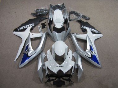 Argento Blu Bianco Carene Moto Suzuki GSXR 600 K8 08-10