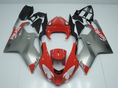 Argento & Rosso Carene Moto Aprilia RSV 1000 03-06