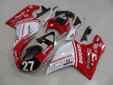 Bandiera 27 Carene Moto Ducati 848 1098 1198 07-14