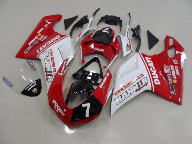 Bandiera 7 Carene Moto Ducati 848 1098 1198 07-14