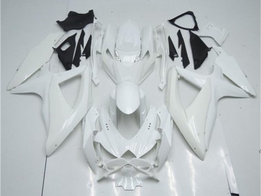 Bianco ABS Plastica Moto & Carenatura Moto Suzuki GSXR 600 / 750 K8 08-10