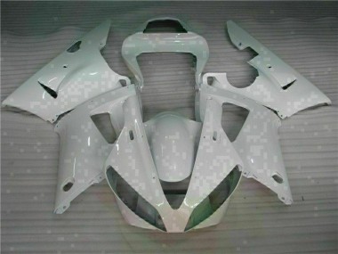 Bianco ABS Plastica Moto & Carenatura Moto Yamaha R1 00-01