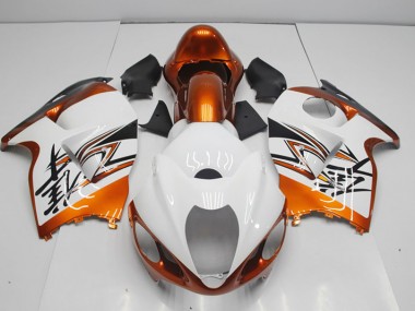 Bianco Arancia Carene Moto Suzuki GSXR 1300 Hayabusa 96-07