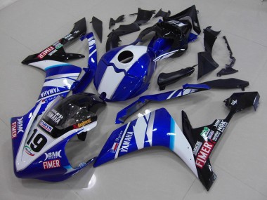 Bianco Blu Carene Moto Yamaha R1 07-08