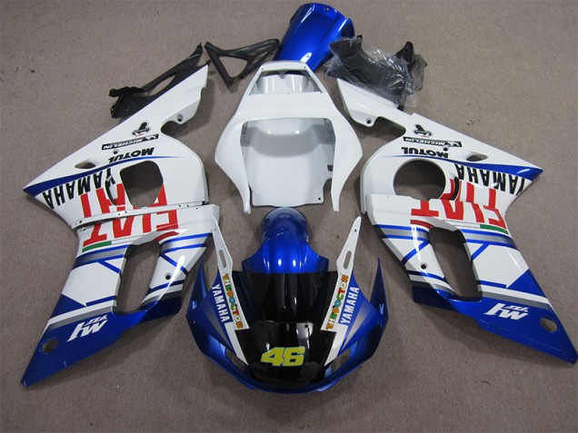 Bianco Blu Fiat 46 Carene Moto Yamaha R6 98-02