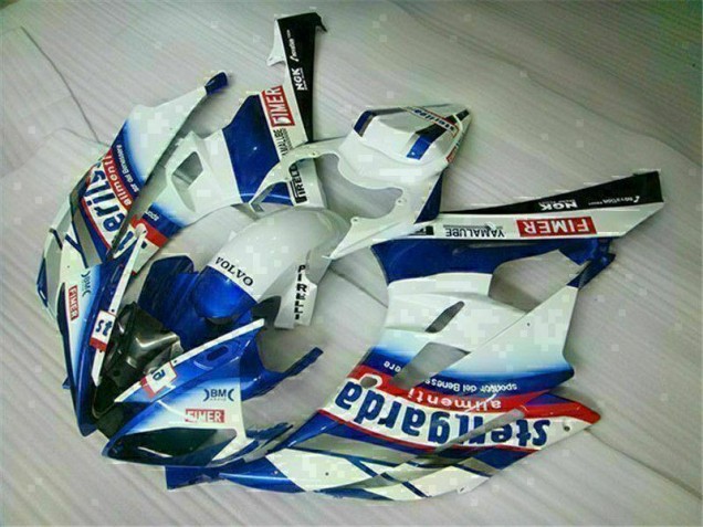 Bianco Blu Kit Carenatura Moto Completa Yamaha R6 06-07