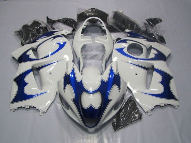 Bianco Blu Kit Carene Suzuki GSXR 1300 Hayabusa 96-07