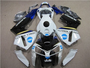 Bianco Blu Konica Minolta Kits Carenatura Moto Completa Honda CBR 600 RR 05-06