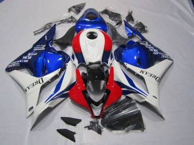 Bianco Blu Rosso DREAM Kits Carenatura Moto Completa Honda CBR 600 RR 09-12