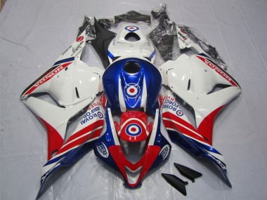 Bianco Blu Rosso Kit Carene Honda CBR 600 RR 09-12