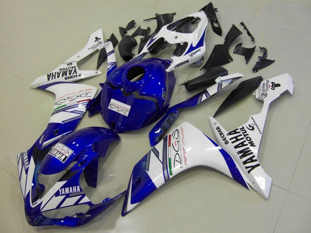 Bianco Blu Tri Colour Carene Moto Yamaha R1 07-08