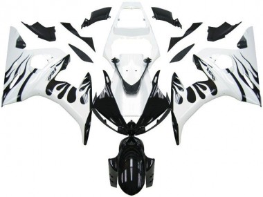 Bianco Fiamma Nero Carene Moto Yamaha R6 03-05