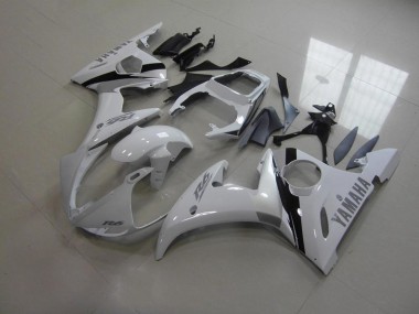 Bianco & Grigio Decalcomanie Carene Moto Yamaha R6 03-05