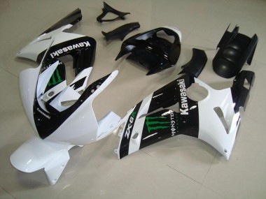 Bianco Monster ABS Kit Carenatura Moto Kawasaki ZX6R 03-04