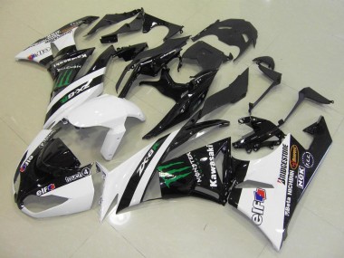 Bianco Monster Carene Moto Kawasaki ZX6R 09-12