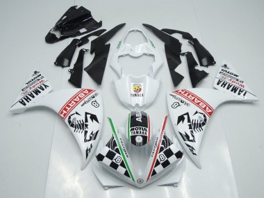 Bianco Nero Abrath Carene Moto Yamaha R1 09-11