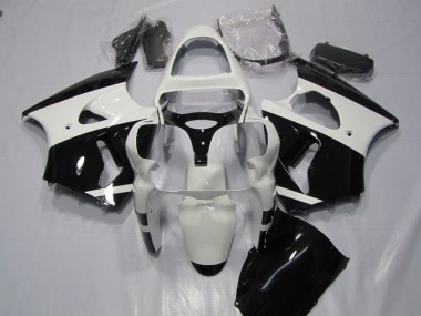 Bianco Nero Carene Moto Kawasaki ZX6R 00-02