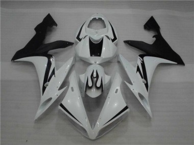 Bianco Nero Fiamma Carene Moto Yamaha R1 04-06