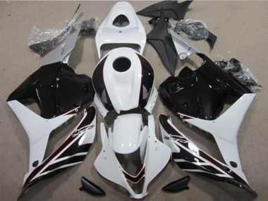 Bianco Nero Kit Carenatura Moto Completa Honda CBR 600 RR 09-12