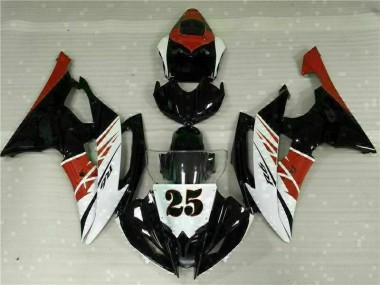 Bianco Nero Kit Carenatura Moto Iniezione Yamaha R6 08-16