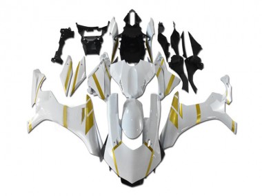 Bianco Oro Carene Moto Yamaha R1 15-19