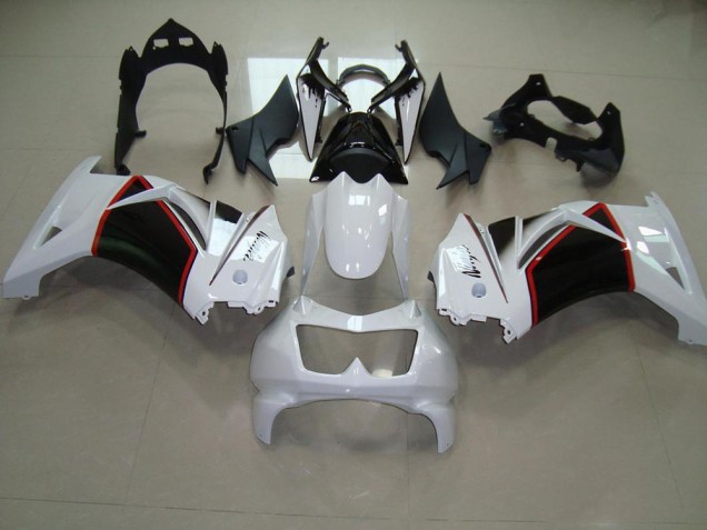 Bianco Perla Nero Carene Moto Kawasaki ZX 250R 08-12