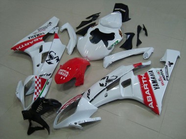 Bianco Rosso Abarth Carene Moto Yamaha R6 06-07