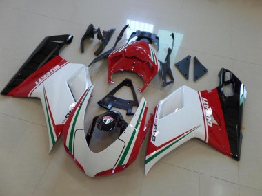 Bianco Rosso Carene Moto Ducati 848 1098 1198 07-14