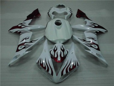 Bianco Rosso Fiamma Carene Moto Yamaha R1 04-06