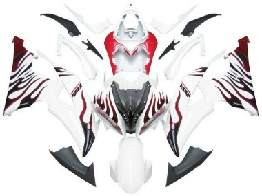 Bianco Rosso Fiamma R6 Carene Moto Yamaha R6 08-16