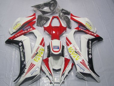 Bianco Rosso Silkolene Carene Moto Kawasaki ZX10R 11-15