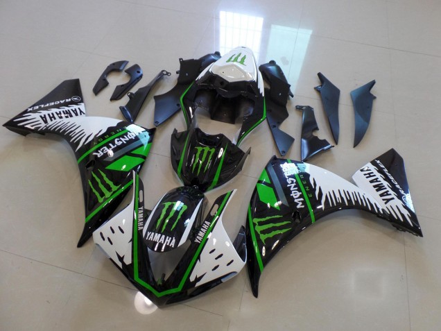 Bianco Verde Big Monster Carene Moto Yamaha R1 12-14