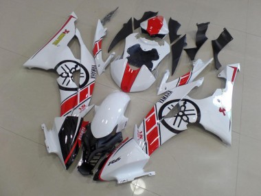 Bianco con Big Yamaha Logo Carene Moto Yamaha R6 08-16