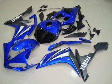 Blu Bianco ABS Moto Plastica & Carene Yamaha R1 07-08