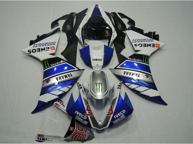 Blu Bianco IVECO Carene Moto Yamaha R1 12-14