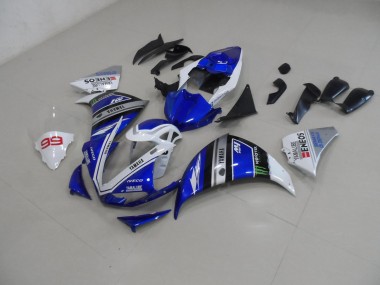 Blu Bianco Kit Carenatura Moto Yamaha R1 09-11