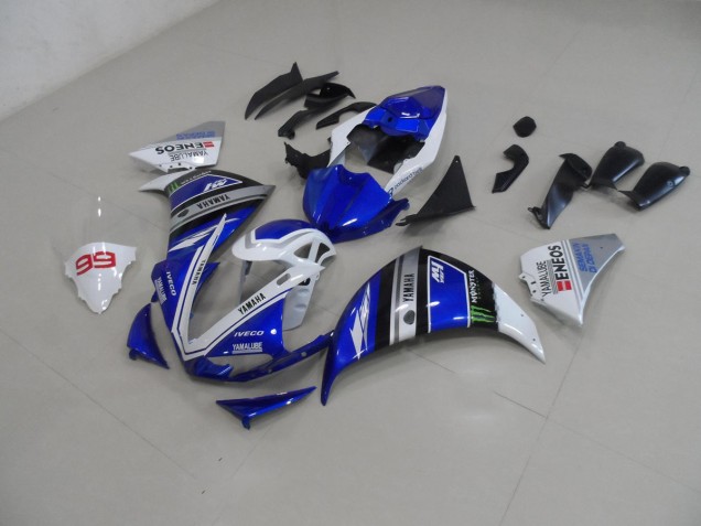 Blu Bianco Kit Carenatura Moto Yamaha R1 09-11