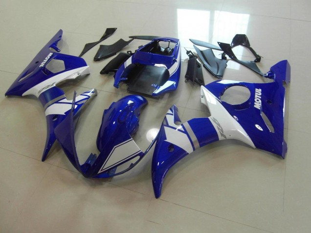 Blu Bianco Kit Completo Carenatura Moto ABS Yamaha R6 03-05