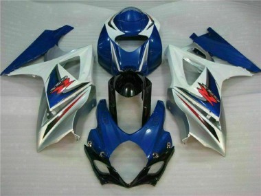 Blu Bianco Kits Carenatura Motocicletta Completo ABS Suzuki GSXR 1000 K7 07-08