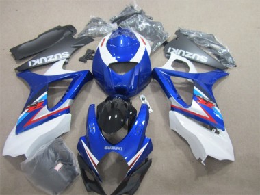 Blu Bianco Kits Carene Moto & Plastica Moto Suzuki GSXR 1000 K7 07-08