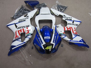 Blu Bianco Motul Dunlop 46 Carene Moto Yamaha R1 98-99