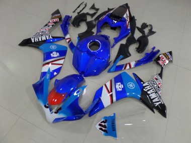 Blu Bianco Nero Adesivos Carene Moto Yamaha R1 07-08