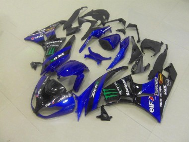 Blu Monster Carene Moto Kawasaki ZX6R 09-12