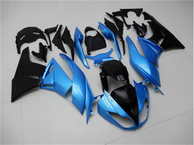 Blu Nero ABS Moto Plastica & Moto Carena Kawasaki ZX6R 09-12