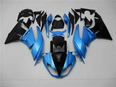 Blu Nero ABS Moto Plastica & Moto Carena Kawasaki ZX6R 09-12