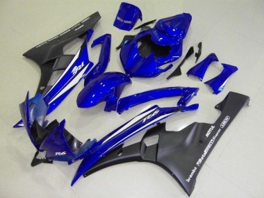 Blu Nero Kits Carenatura Motocicletta Completo ABS Yamaha R6 06-07