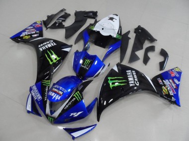 Blu Nero Monster ABS Kit Carenatura Moto Yamaha R1 12-14