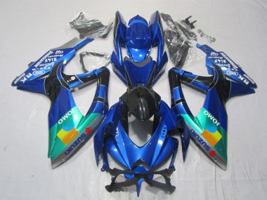 Blu Nero Verde Jomo Carene Moto Suzuki GSXR 1000 K7 07-08