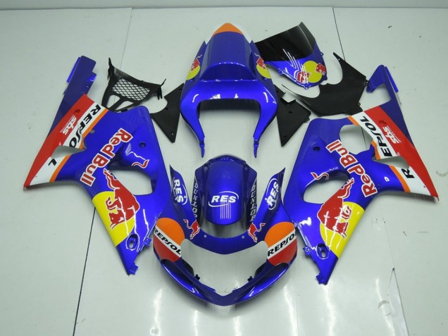 Blu Red Bull Carene Moto Suzuki GSXR 1000 K1 00-02