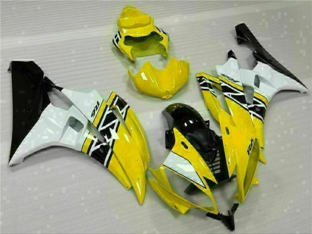 Giallo Bianco Nero Plastica Moto Yamaha R6 06-07